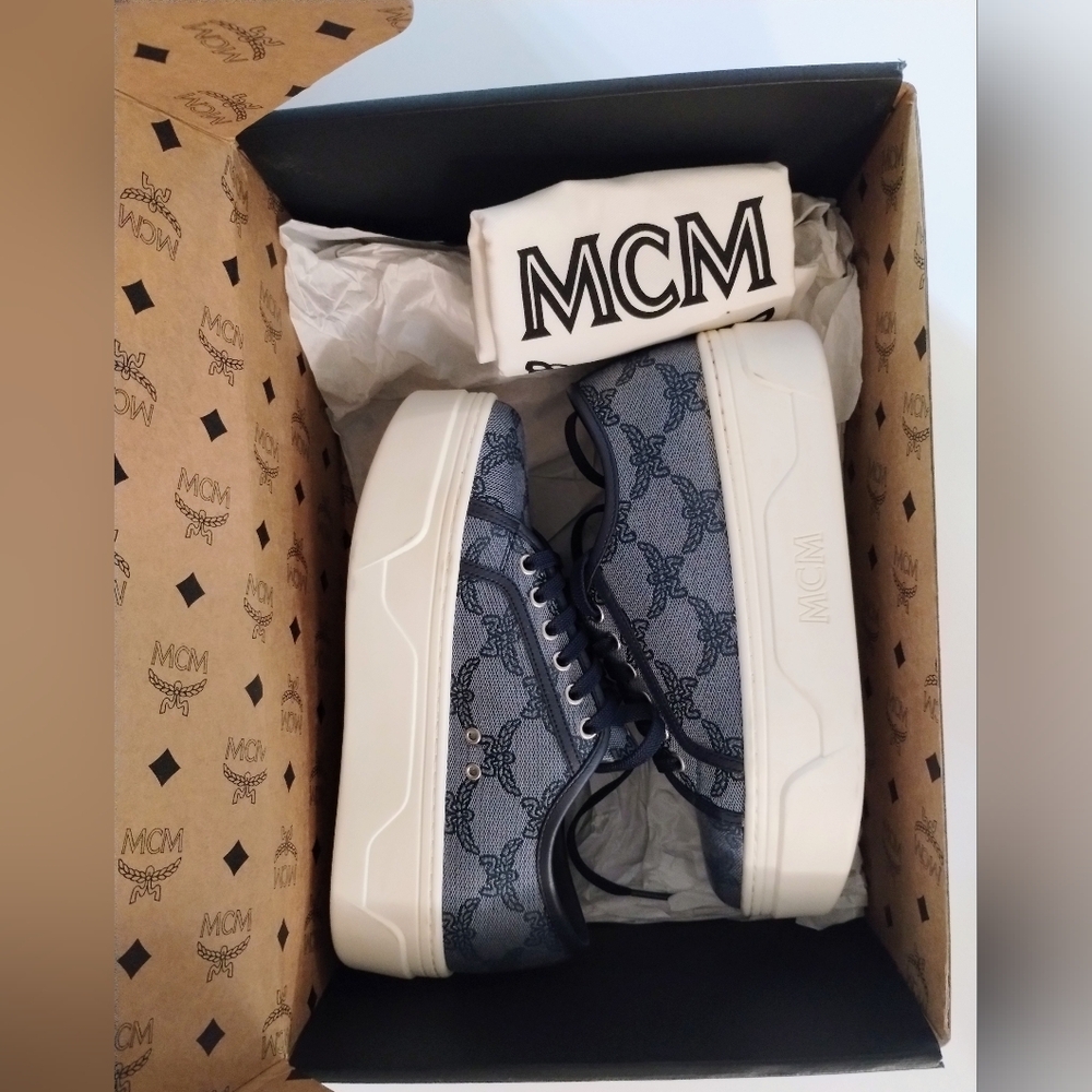 MCM Tennis Shoes Size 7 Womens NWT - Picture 3 of 14